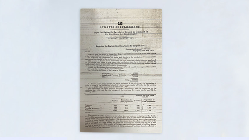 NRD - Straits Settlements' birth and death registration