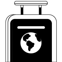 Entering and Departing (BnW) SVG