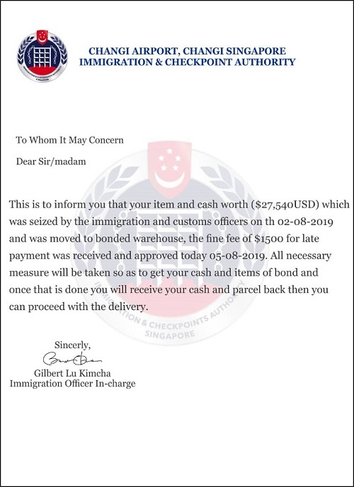 scam letter