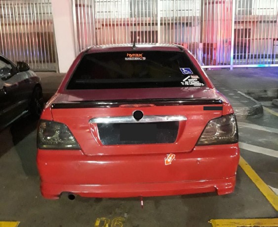 The idling car involved in the case