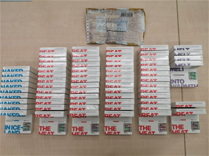 Seized exhibits from intercepted parcels - 7 Nov