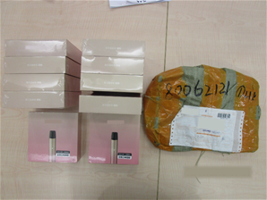 Seized exhibits from intercepted parcels - 13 Nov