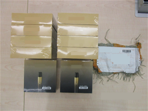 Seized exhibits from intercepted parcels - 13 Nov