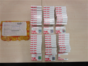 Seized exhibits from intercepted parcels - 13 Nov Seized exhibits from intercepted parcels - 13 Nov