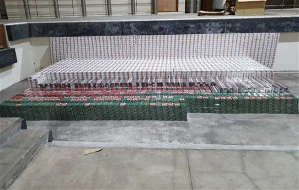 A total of 5,026 cartons and 10 packets of duty-unpaid cigarettes were uncovered. (Photo: ICA) A total of 5,026 cartons and 10 packets of duty-unpaid cigarettes were uncovered. (Photo: ICA)