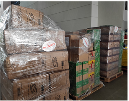 Illegally imported processed food products More than 3 tonnes of illegally imported processed food products detected