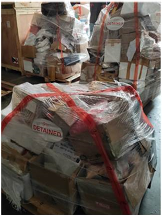 Illegal imports of assorted food products were seized (Photo SFA)