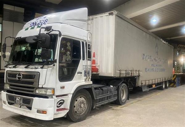 The Malaysia-registered lorry subjected to further checks by ICA officers on 3 January 2022