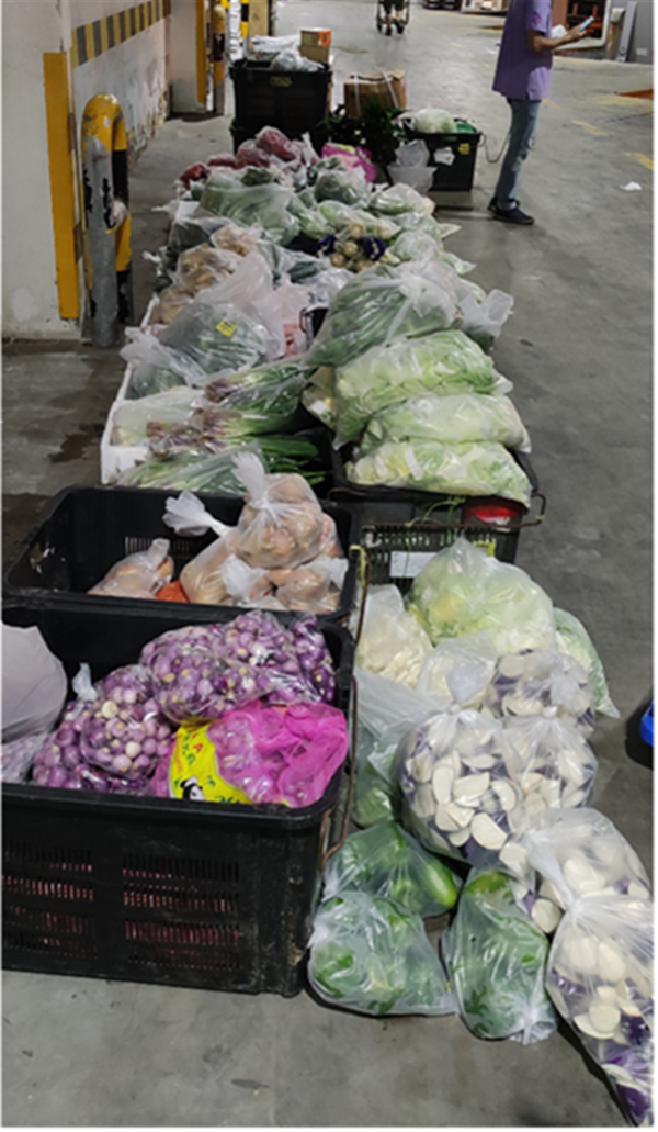 Almost 500kg of fresh and processed produce were seized