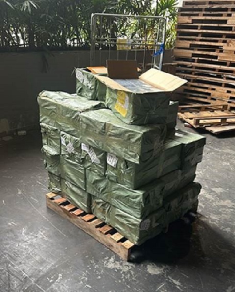 E-vaporisers seized on 28 February 2025
