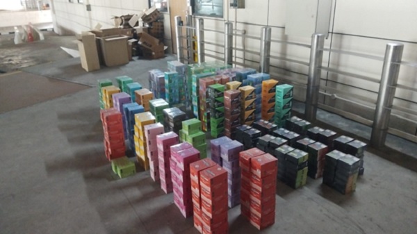 E-vaporisers seized on 1 March 2025