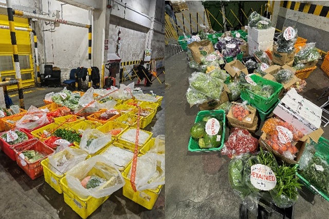 All illegal imports are seized