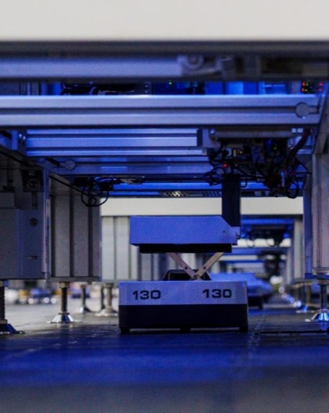 Automated robot retrieves the required document(s) from storage