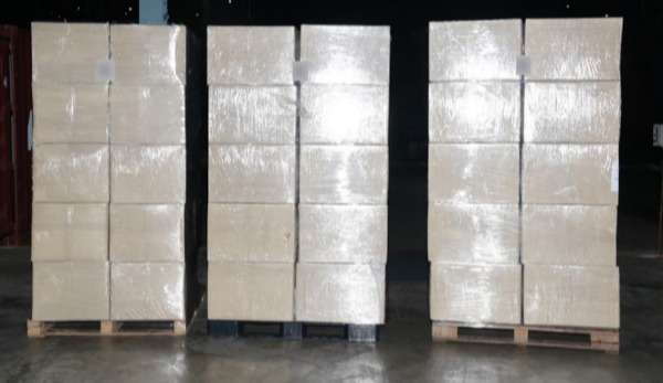 Boxes containing cannabis seized from the container on 3 January 2026 (Photo by CNB)