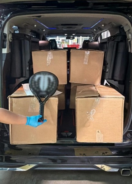 A traveller at Woodlands Checkpoints under-declared the value of 120 padel rackets intended for a customer in Singapore