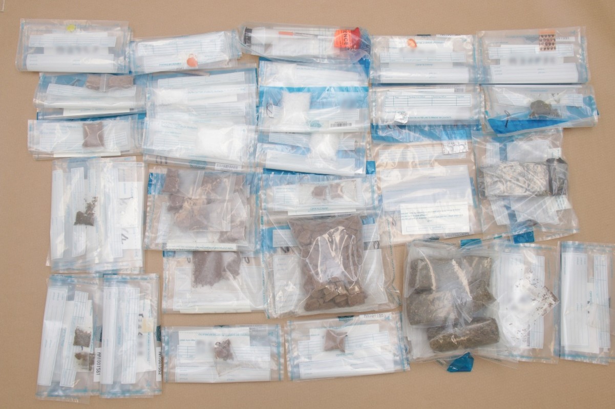 Drugs seized by CNB from the 41-year-old man and his residence in the vicinity of Tampines Street 83 on 23 September 2026