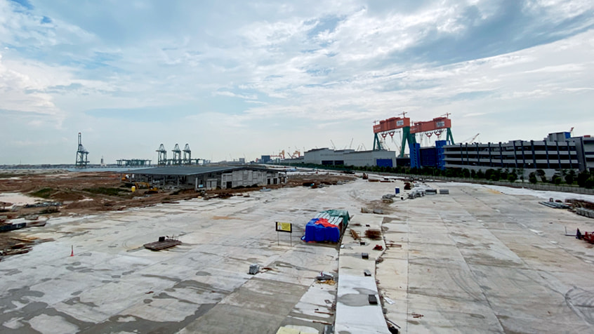 Terminal under construction with CIC