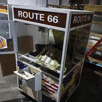 Duty-unpaid cigarettes concealed within specially-hollowed game machines