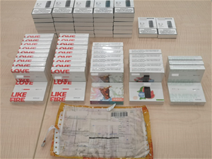 Seized exhibits from intercepted parcels - 7 Nov