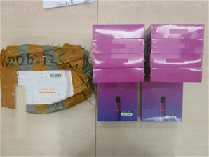 Seized exhibits from intercepted parcels - 13 Nov