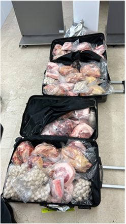 Illegal assorted meat detected Illegal assorted meat detected