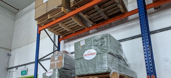 Illegally imported food products detected in the consignment Illegally imported food products detected in the consignment