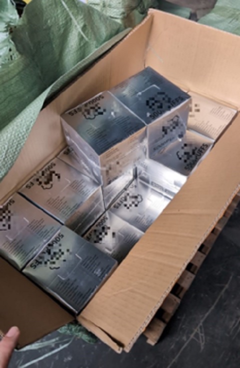 E-vaporisers seized on 28 February 2025