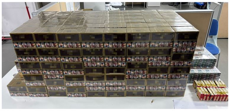 Seized contraband cigarettes (unwrapped)