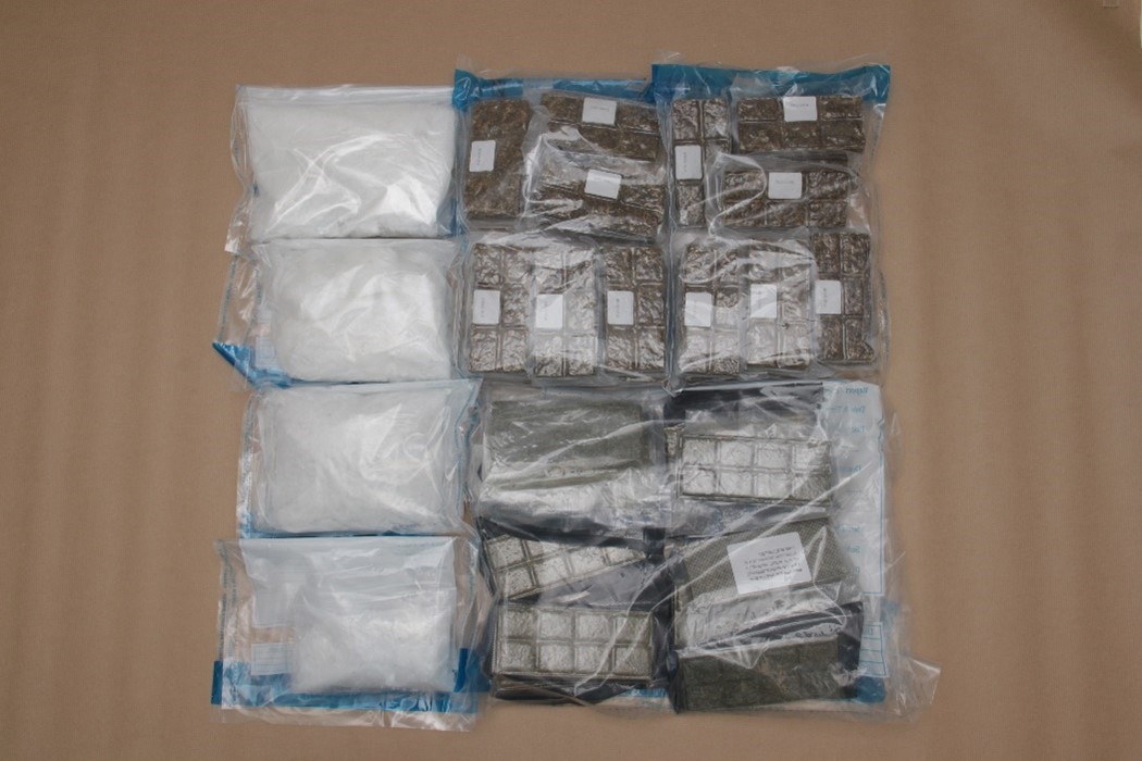 Photograph of Drugs seized from the 39-year-old Malaysian man on 22 December 2025 at Woodlands Checkpoint