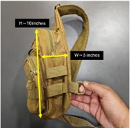 Bag which held the gerbils during transport