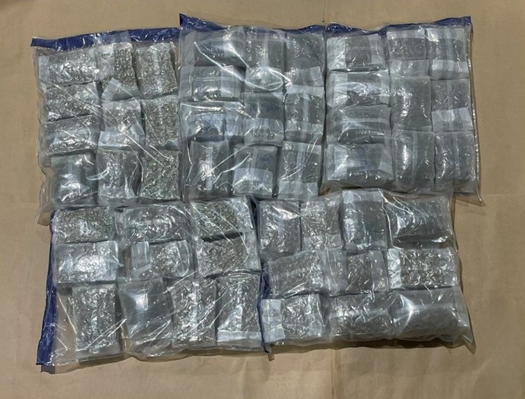 Cannabis seized from the boxes inside the container on 24 September 2026